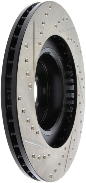 StopTech 02-10 Subaru WRX Slotted & Drilled Left Front Rotor (exc. STi) - STOPTECH127.47018L