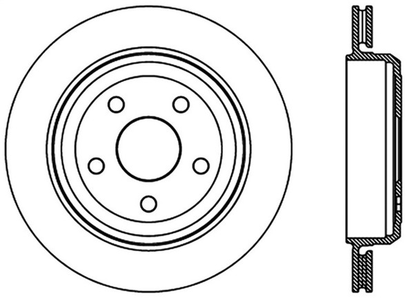 StopTech Slotted Sport Brake Rotor 11-17 Jeep Grand Cherokee (Excludes SRT8) - STOPTECH126.58007SL