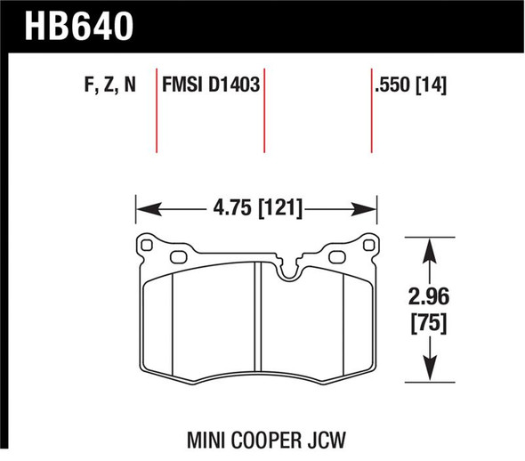 HAWK HP+ Brake Pad Sets