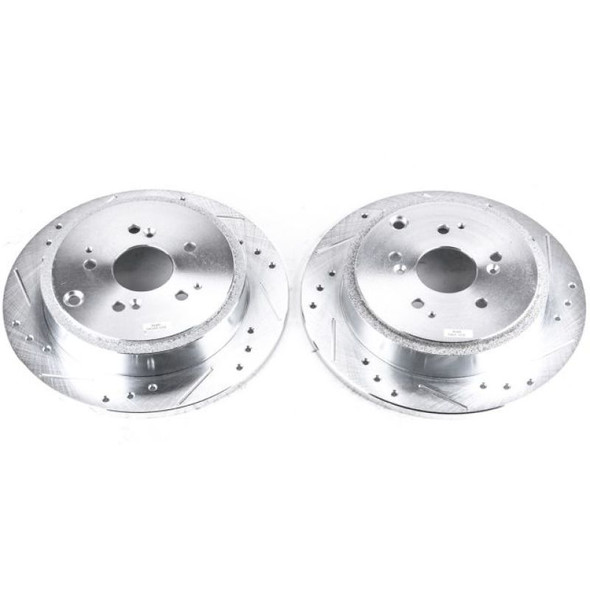 Power Stop 01-06 Acura MDX Rear Evolution Drilled & Slotted Rotors - Pair - POWERSTOPJBR960XPR