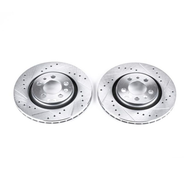 Power Stop 98-06 Volkswagen Beetle Front Evolution Drilled & Slotted Rotors - Pair - POWERSTOPEBR615XPR