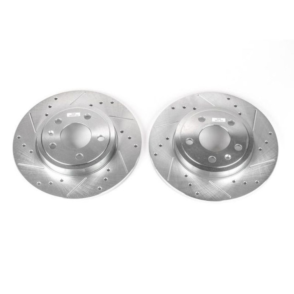 Power Stop 05-09 Audi A4 Rear Evolution Drilled & Slotted Rotors - Pair - POWERSTOPEBR1006XPR