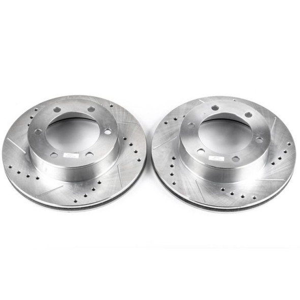 Power Stop 96-02 Toyota 4Runner Front Evolution Drilled & Slotted Rotors - Pair - POWERSTOPJBR791XPR