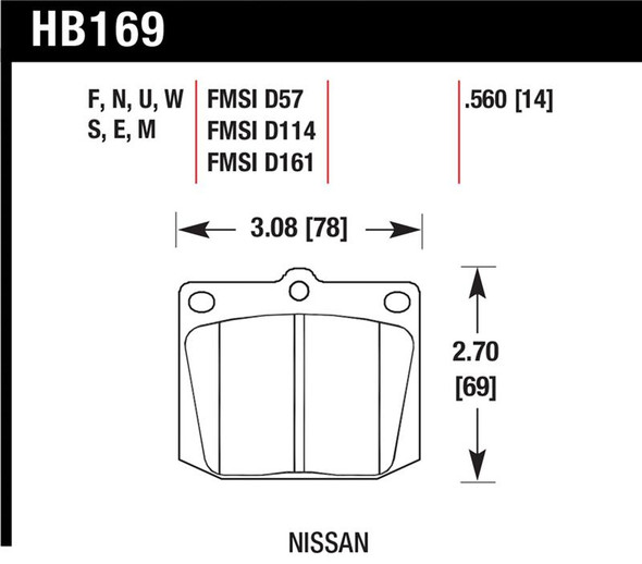 HAWK HP+ Brake Pad Sets