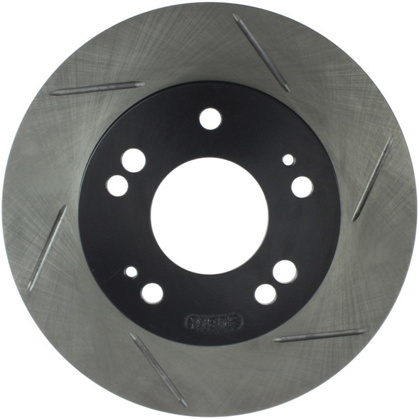 StopTech Power Slot 4/89-00 Mitsubishi Eclipse GST / 2/98-01 Galant 4 cyl Slotted Left Front Rotor - STOPTECH126.46042SL