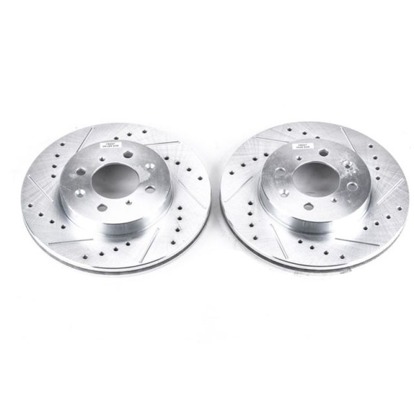Power Stop 97-05 Acura EL Front Evolution Drilled & Slotted Rotors - Pair - POWERSTOPJBR522XPR