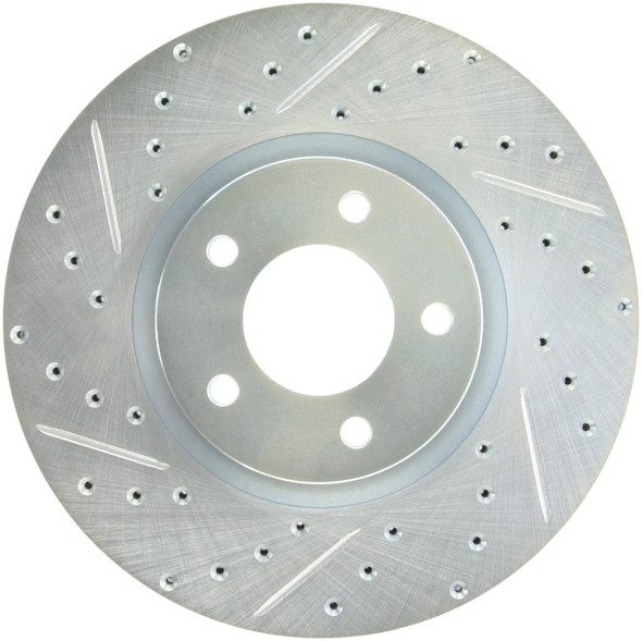 StopTech 07-13 Mazdaspeed3 Sport Slotted & Drilled Front Right Rotor - STOPTECH227.45078R