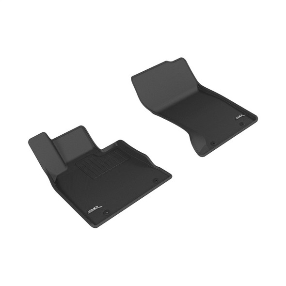 3D MAXpider 17-21 Genesis G90 AWD Kagu 1st Row Floormats - Black - 3DMAXPIDERL1GS00011509