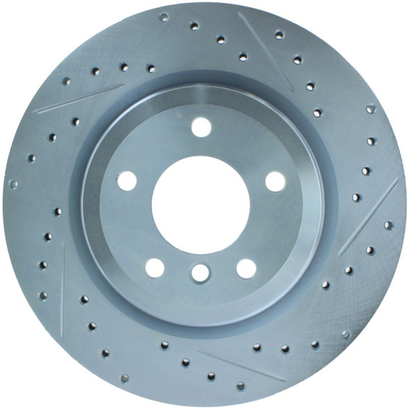 StopTech Select Sport 07-13 BMW 335i Slotted & Drilled Vented Left Rear Brake Rotor - STOPTECH227.34080L