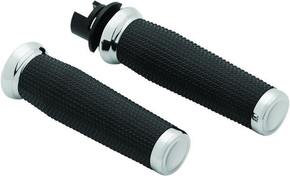 Kuryakyn Thresher Grips 14-17 Indian Models Chrome - KURYAKYN5944
