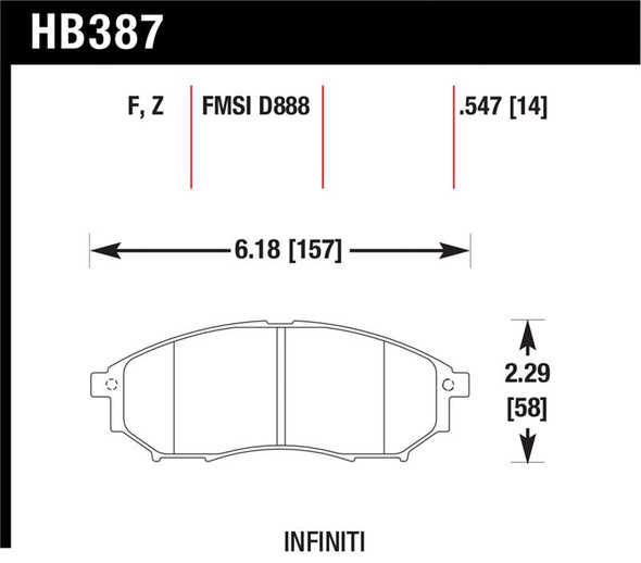 HAWK Ceramic Brake Pad Sets