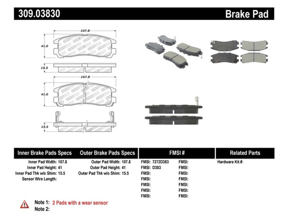 ST Sport Brake Pads