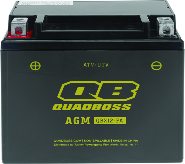 QuadBoss Maintenance-Free AGM Battery QBX12-FA - QUADBOSS401381
