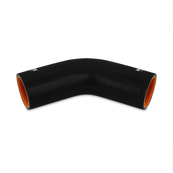 Mishimoto 4in. 45 Degree Silicone Coupler - Black - MISHIMOTOMMCP-4045BK