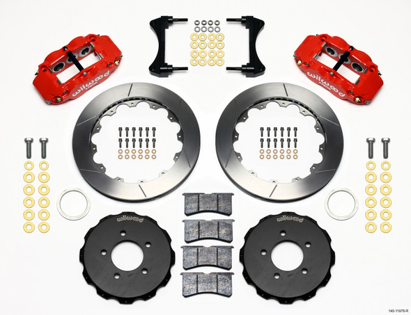 Wilwood Narrow Superlite 6R Front Hat Kit 12.88in Red 2006-Up Civic / CRZ - MSM-T-137782