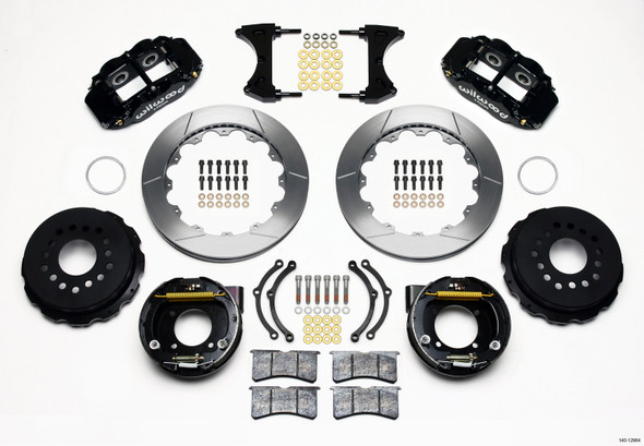 Wilwood Narrow Superlite 4R Rear P-Brk Kit 12.88in Chevy 12 Bolt w/ C-Clips - MSM-T-137665