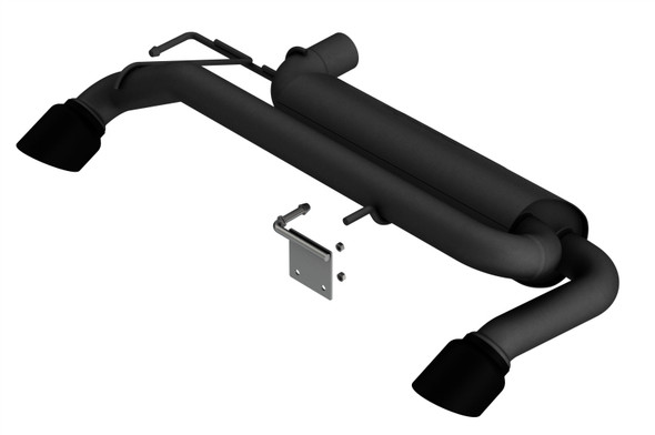 Borla 21-22 Ford Bronco 2.3L 4WD S-Type Axle Back Exhaust w/ Black Coated Tips - MSM-T-504433