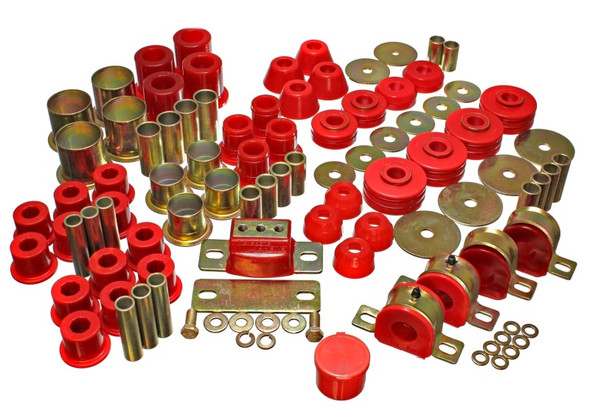Energy Suspension 73-80 Chevrolet / GMC 2WD 1/2 Ton Pickup Red Hyper-flex Master Bushing Set - MSM-T-260146