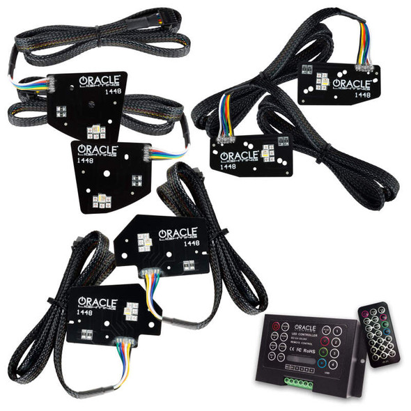 Oracle 19-21 RAM 1500 Projector LED Headlight DRL Kit - RGBW+A w/ 2.0 Controller - MSM-T-466996