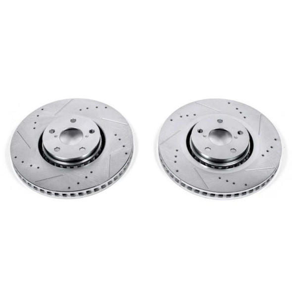 Power Stop 07-11 Lexus GS350 Front Evolution Drilled & Slotted Rotors - Pair - MSM-T-392261