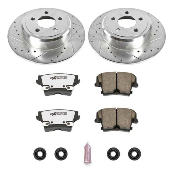 Power Stop 05-19 Chrysler 300 Rear Z26 Street Warrior Brake Kit - MSM-T-382032