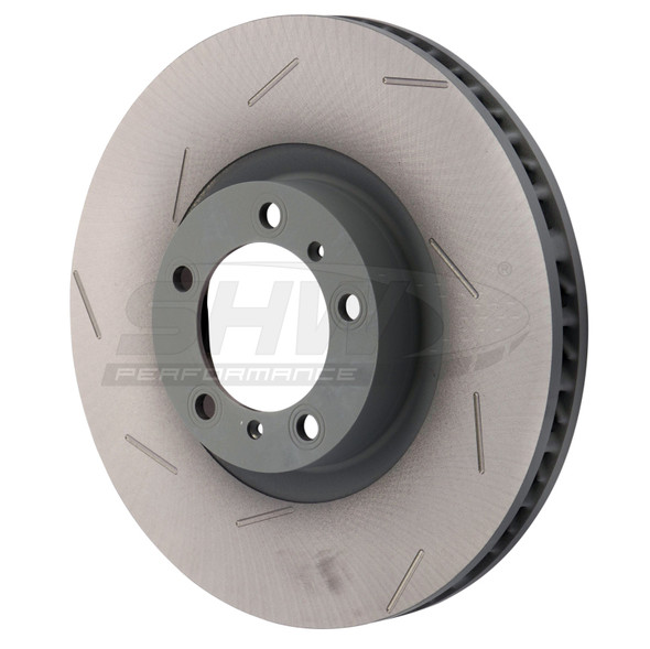 SHW 17-20 Porsche Panamera 4S 2.9L w/18in Wheel Left Front Slotted Monobloc Brake Rotor (971615301L) - MSM-T-507174