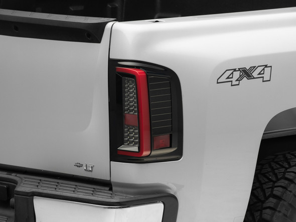 Raxiom 07-13 Chevy Silverado 1500 G2 LED Tail Lights- Black Housing (Clear Lens) - MSM-T-548047