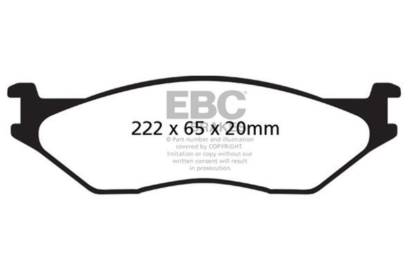 EBC 02-05 Ford Econoline E550 Yellowstuff Front Brake Pads - MSM-T-33294