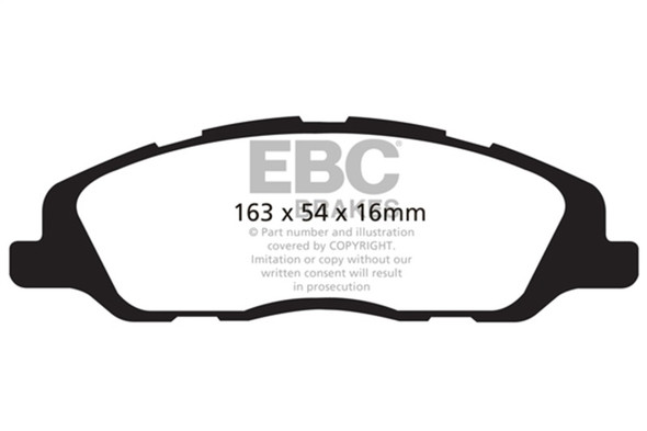 EBC 13-14 Ford Mustang 3.7 (A/T+Performance Pkg) Redstuff Front Brake Pads - MSM-T-37014