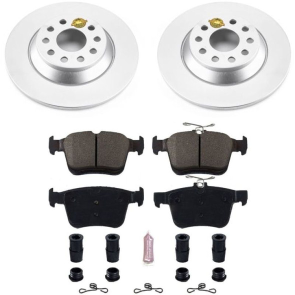 Power Stop 16-18 Audi TT Quattro Rear Z23 Evolution Sport Coated Brake Kit - MSM-T-382706
