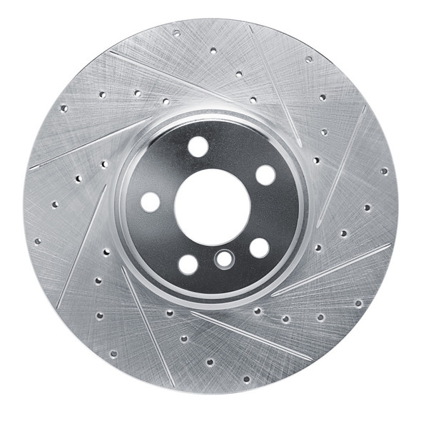 R1 16-25 BMW 430I Left Front Drilled & Slotted Silver Brake Rotor - MSM-T-985074
