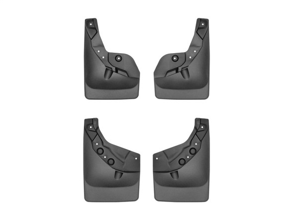 WeatherTech 24-25 Toyota Tacoma w/Fender Flares Front & Rear No Drill MudFlaps - Black - MSM-T-862321