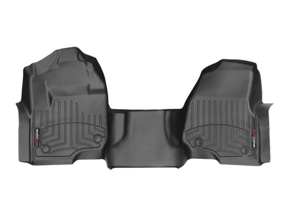 WeatherTech 17+ Ford F-250/F-350/F-450 Front FloorLiner - Black (w/ 1st Row Bench Seats) - MSM-T-116929