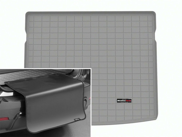 WeatherTech 2023 Nissan Ariya Cargo Liner w/Bumper Protector - Grey - MSM-T-676115