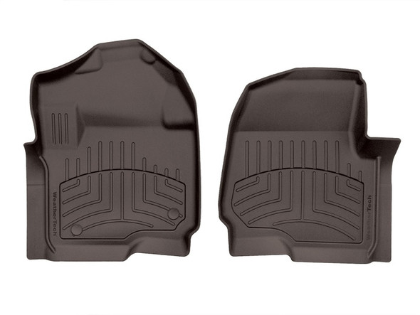 WeatherTech 2017+ Ford F-250/F-350/F-450/F-550 SuperCab/SuperCrew Front FloorLiner HP - Cocoa - MSM-T-201080