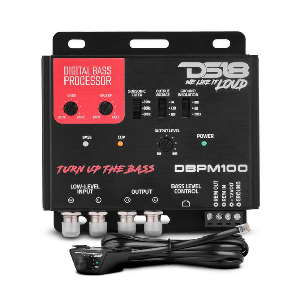 DS18 2-Channel Low Level Input and 2-Channel Output Digital Bass Processor - MSM-T-932823