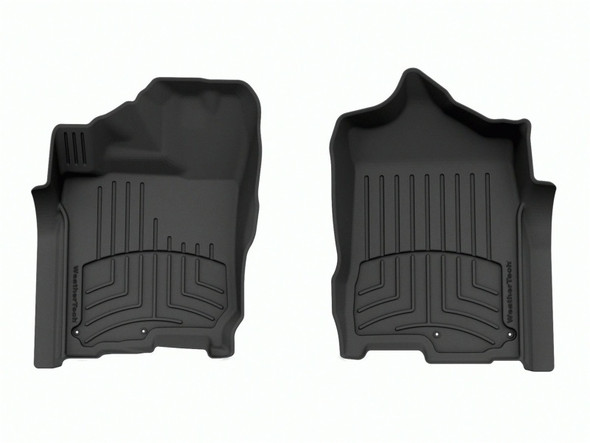 WeatherTech 17-23 Nissan Titan CC & 17-20 XD Crew Cab Front FloorLiner HP - Black - MSM-T-561788