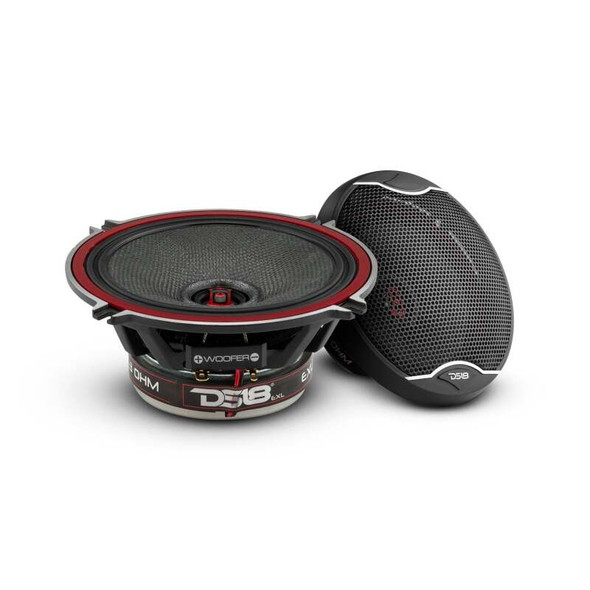 DS18 5.25in 80 Watts RMS 3 ohm 2-Way Coaxial Speakers And Component System w/ Fiberglass Cone - MSM-T-932999