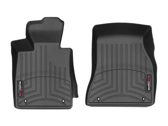 WeatherTech 2017+ BMW 5-Series Front FloorLiner - Black (xDrive Only - Does Not Fit RWD) - MSM-T-106312