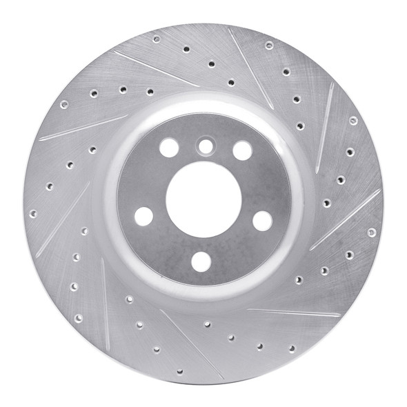 R1 16-25 BMW 330e xDrive Rear Right Drilled & Slotted Silver Brake Rotor - MSM-T-985070
