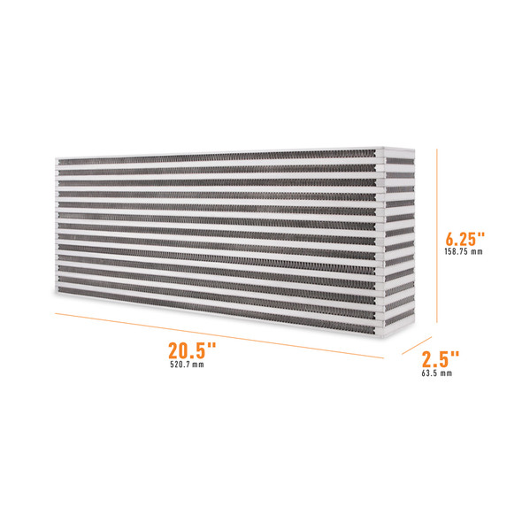 Mishimoto Universal Air-to-Air Intercooler Core - 20.5in / 6.25in / 2.5in - MSM-T-224572