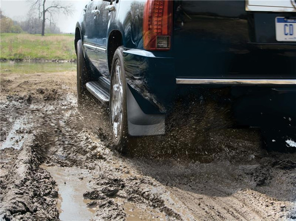 WeatherTech 99-07 Chevrolet Silverado No Drill Mudflaps - Black - MSM-T-4341159