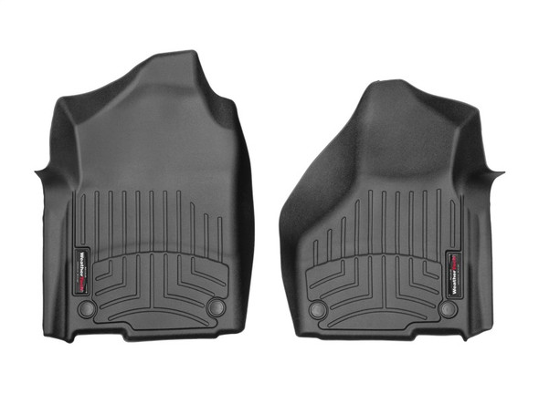 WeatherTech 19+ Dodge Ram 2500/3500 Reg Cab No PTO Front FloorLiner - Black - MSM-T-351729