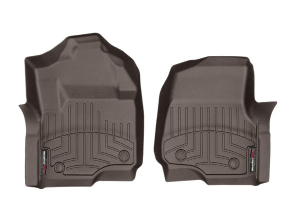 WeatherTech 2017 Ford Super Duty (Super Cab / Crew Cab) Front FloorLiners - Cocoa - MSM-T-82115