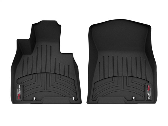 WeatherTech 21+ Genesis GV80 AWD Front FloorLiners - Black - MSM-T-446071