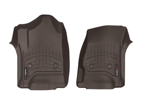 WeatherTech 14+ Chevy Silverado (Crew Cab / Double Cab) Front FloorLiners - Cocoa - MSM-T-82531