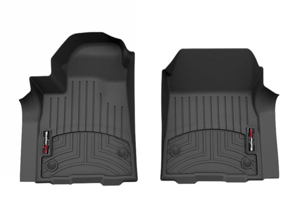 WeatherTech 2024 Chevrolet Silverado EV Front FloorLiner for Vinyl Floors - Black - MSM-T-828806