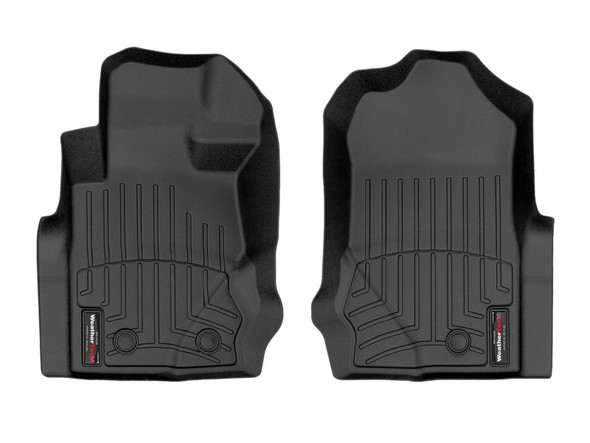 WeatherTech 2021+ Ford Bronco 4 Door Front FloorLiner - Black - MSM-T-477774
