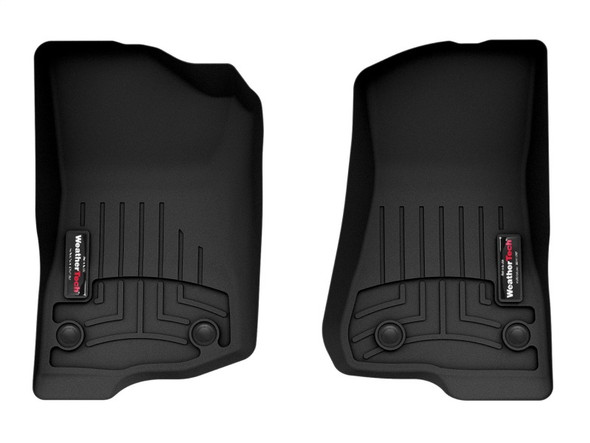 WeatherTech 2018+ Jeep Wrangler Unlimited Front FloorLiner - Black - MSM-T-168085