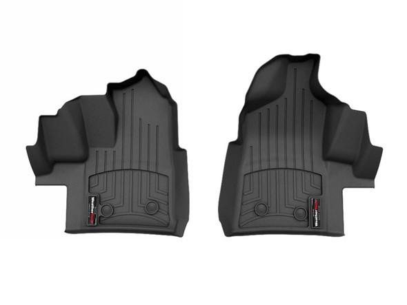 WeatherTech 23-24 Ford Transit (Vinyl Floors) Front FloorLiner - Black - MSM-T-803285